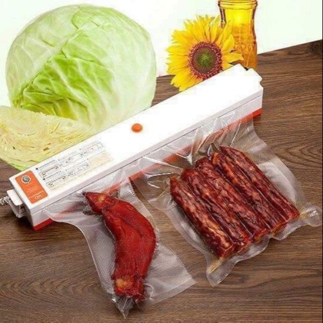 Máy hút chân không kiêm hàn miệng túi loại to + tặng 10 túi