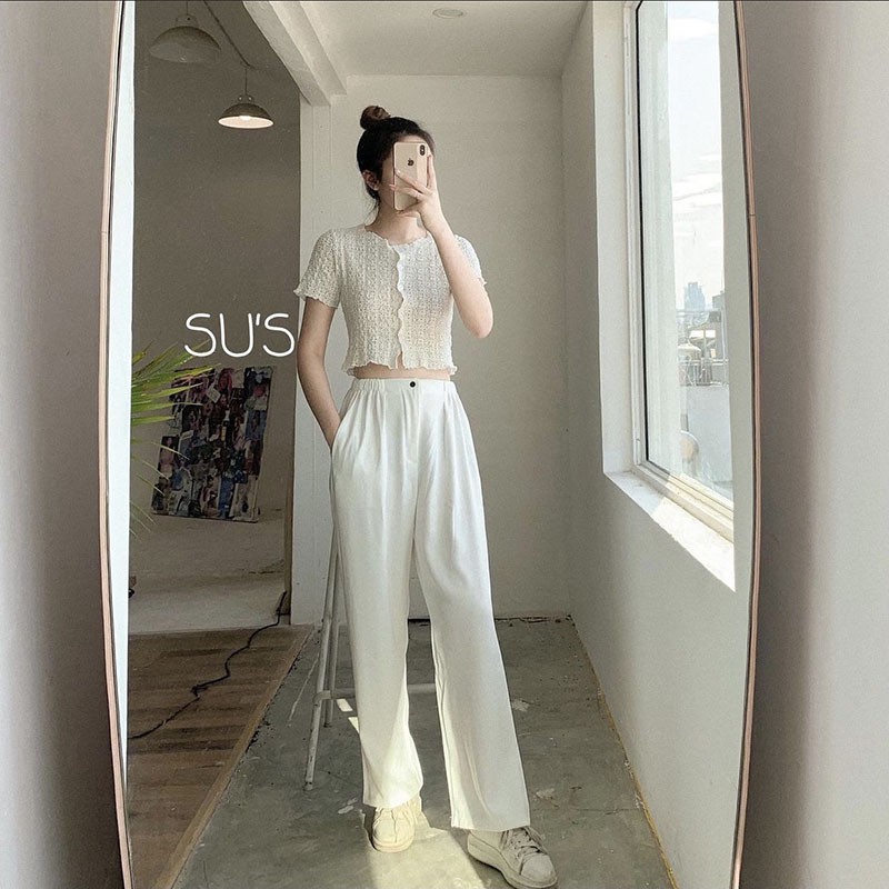Áo Croptop Ren Siêu Xinh Hàng Quảng Châu M065- Lolla_Fashion