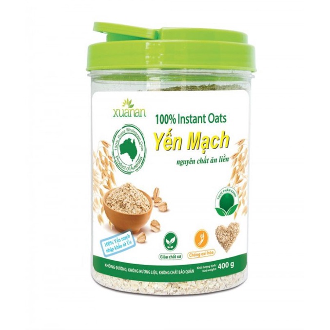 YẾN MẠCH NGUYÊN CHẤT XUÂN AN HỘP 800g