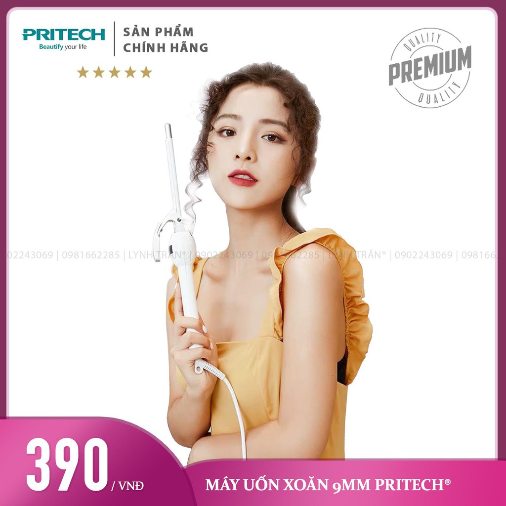 Máy uốn xoăn xù mì 9mm Pritech®️