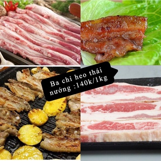 Thịt Heo thái lát nướng khay 500g