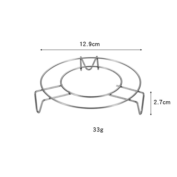 Giá hấp tròn inox cao cấp loại dày cách nhiệt, không nóng 3 chân