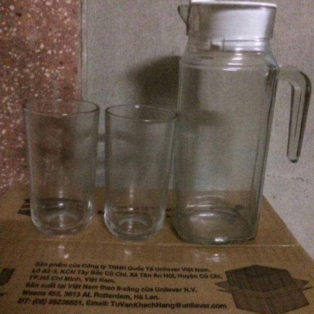 Bộ bình nước và 2 ly