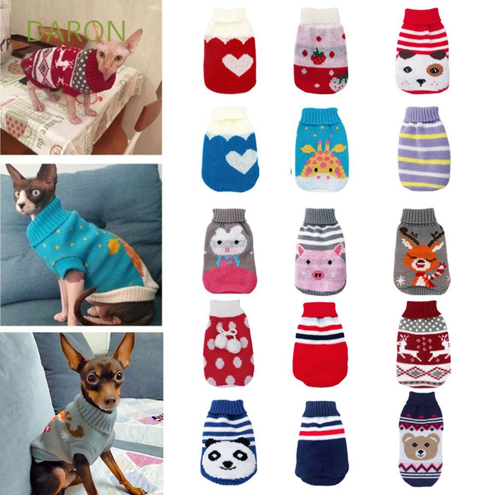 Áo len đan ấm áp thời trang mùa đông dành cho chó mèo