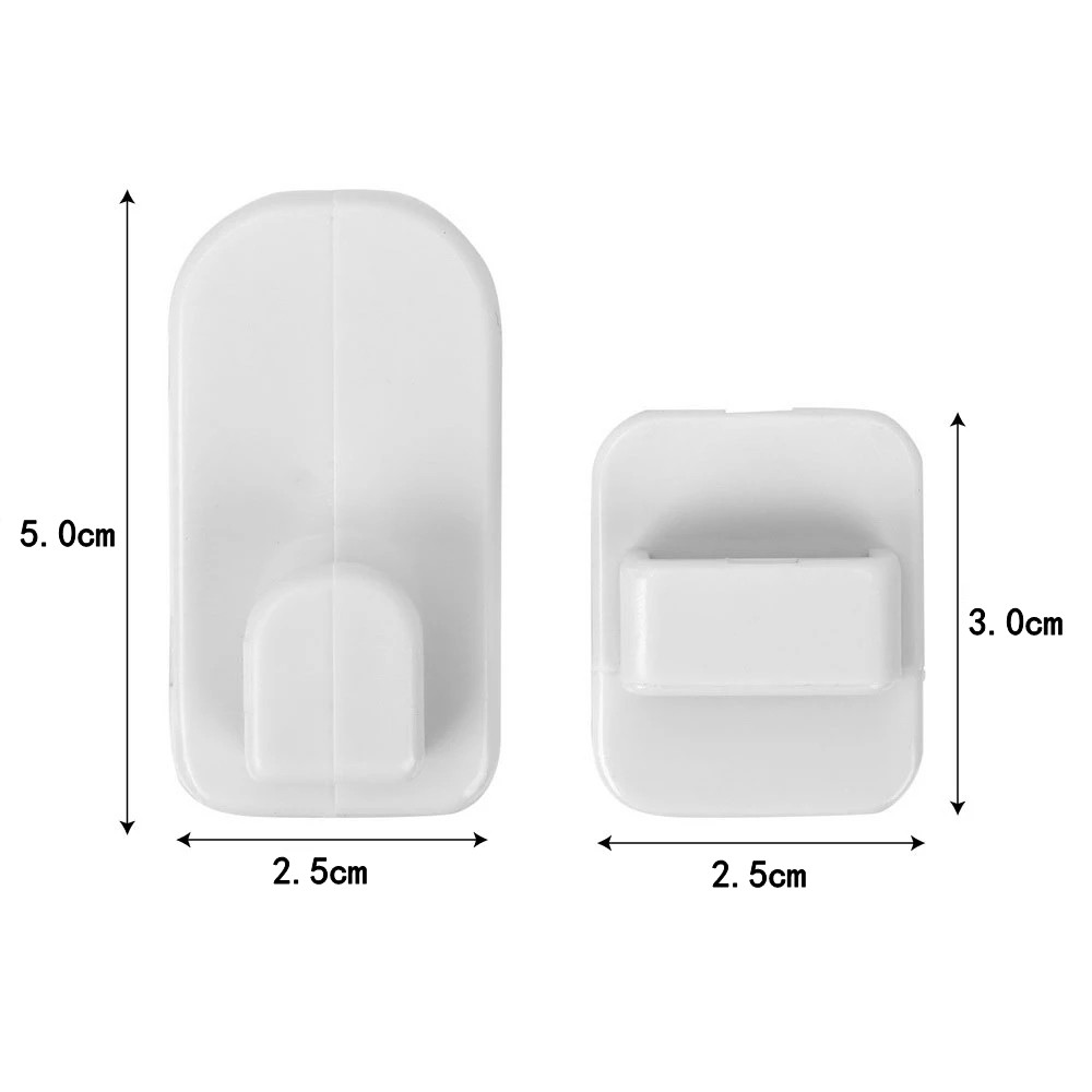 Set 2 Móc Dán Tường Treo Điều Khiển Từ Xa Đa Năng