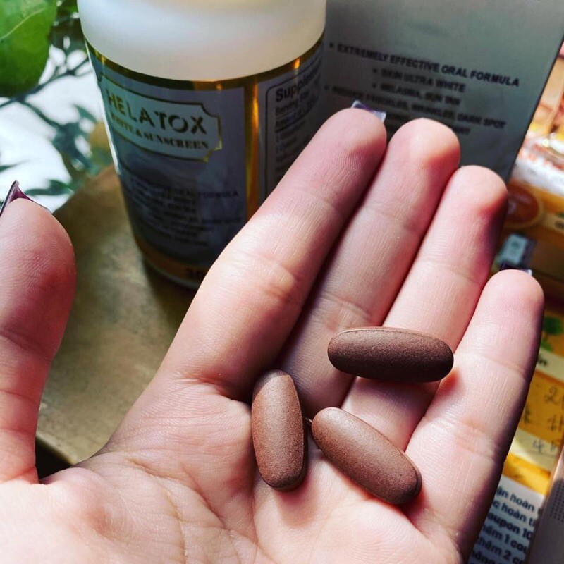Viên uống chống nắng, trắng da HELATOX của Mỹ