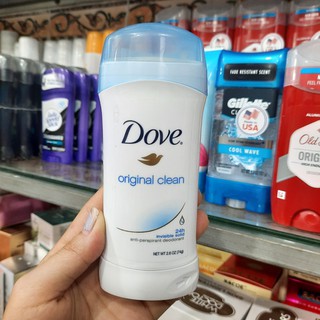 Lăn khử mùi dạng sáp Dove Original Clean loại 74g của Mỹ