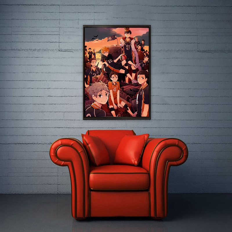 flowersqueen Tranh Treo Poster Hoạt Hình Anime Nhật Bản Haikyuu