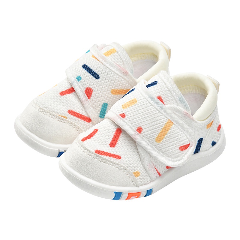 Giày Sneaker Đế Mềm Siêu Nhẹ Thoáng Khí Chống Trượt Cho Bé 0-3 Tuổi