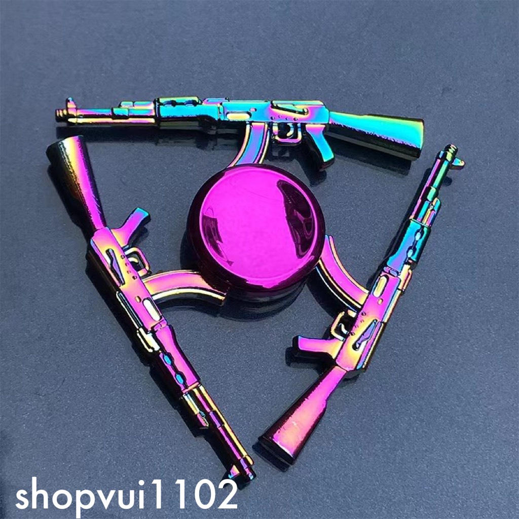 Con quay Finger Spinner 3 cánh phản quang kim loại cao cấp