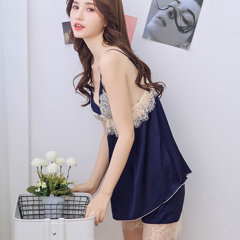Bộ Đồ Ngủ Pijama   Món Cổ Chữ V Thoáng Hơi Quyến Rũ Cho Nữ | BigBuy360 - bigbuy360.vn