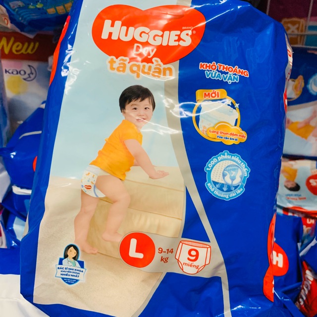 Tã quần Huggies size L9 M10 XL8