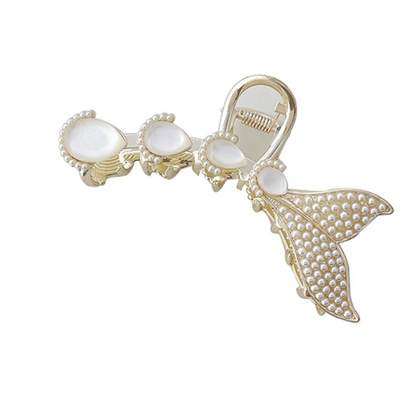 Kẹp Càng Cua Đính Đá Pha Lê / Ngọc Trai Nhân Tạo Chống Trượt Thời Trang