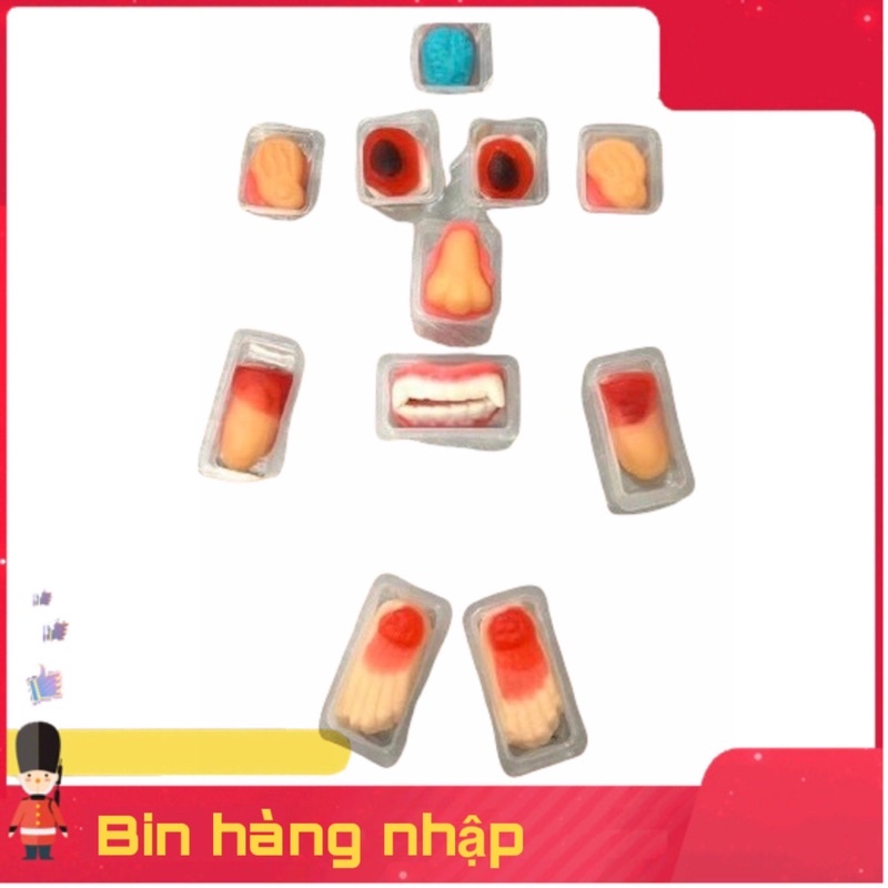 Kẹo dẻo con mắt risen body parts vỉ 70 gói