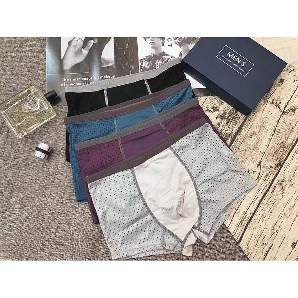 Combo 4 chiếc quần sịt nam - quần sịt thông hơi thoáng mát,3 màu đẹp mê