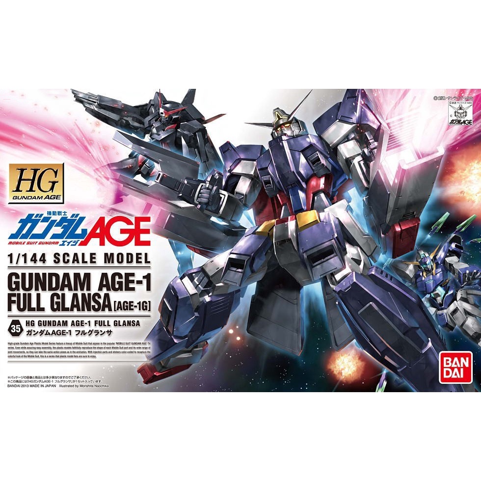 Mô hình Gundam Bandai HG AGE-1 Full Glanza 1/144 Gundam AGE [GDB] [BHG]