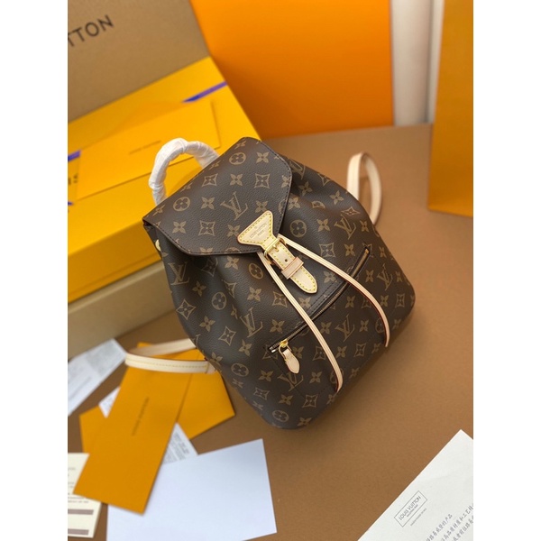 Balo thời trang nữ thương hiệu Louis Vuitton LV Montsouris da thật cao cấp