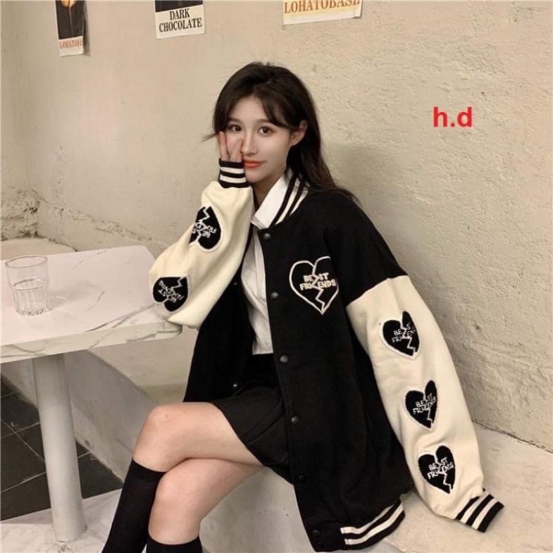 Áo khoác bomber tim vỡ HĐ1021