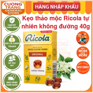 Kẹo thảo mộc Ricola tự nhiên không đường 40g