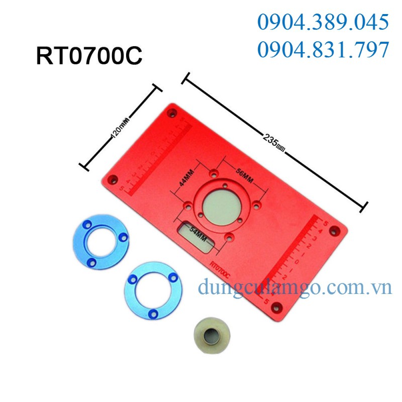 Tấm gá chế máy phay bàn cốt 6.35mm cho máy phay Makita