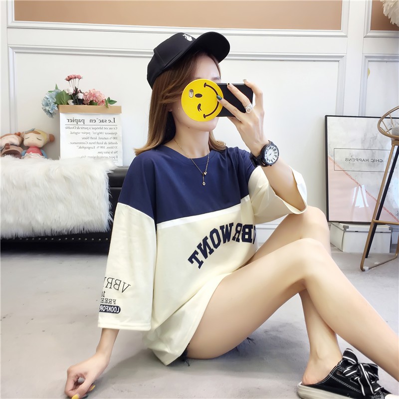 [ HÀNG Xả Sốc] Áo Thun nữ ngắn tay phong cách Hồng Kông form rộng