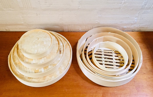 Xửng Tre; Xửng hấp tre, Hấp Bánh Bao, Há Cảo, Dimsum; Decor Món Ăn