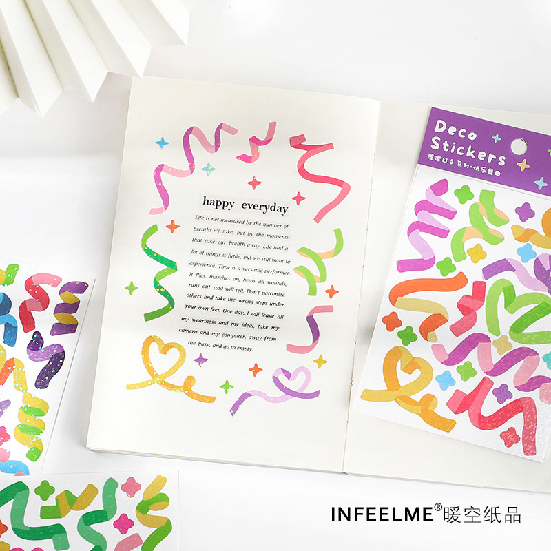 Set 3 Tờ Miếng Dán Infeel.Me Nhiều Màu Sắc Trang Trí Đẹp Mắt