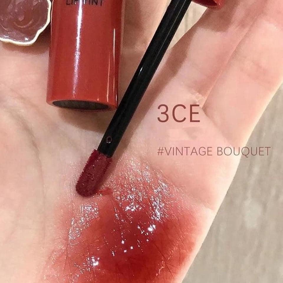 Son 3CE Glaze Lip Tint New Motion - Son Tint Bóng 3CE Cho Đôi Môi Mọng Nước 5g BREAK ME Vintage Bouquet [ Bebeauskinshop