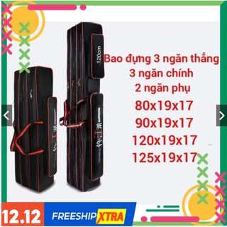 [SALE] bao đựng cần 3 ngăn kèm 2 túi phụ chất liệu chống thấm nước
