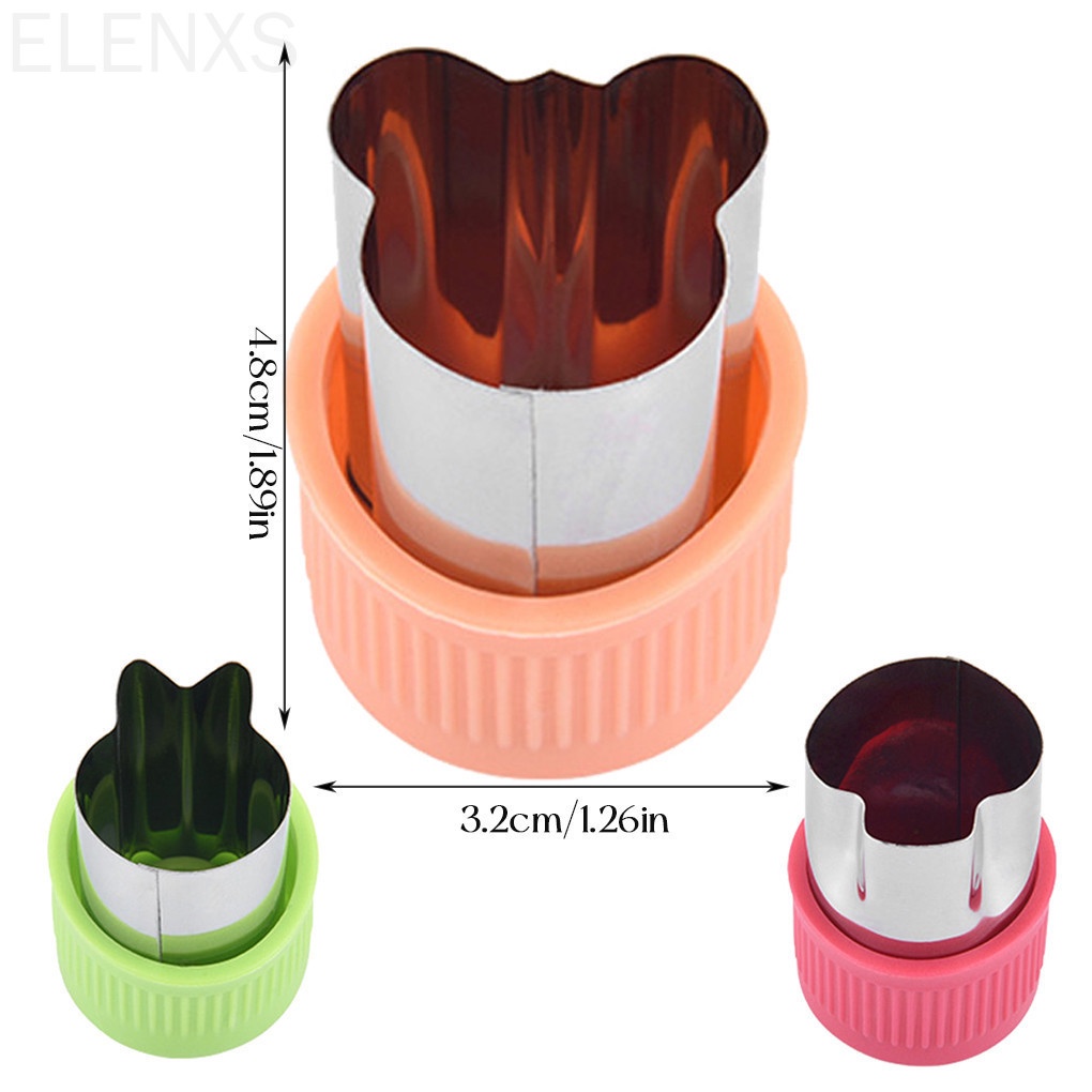 Bộ 3 Khuôn Cắt Tạo Hình Rau Củ Quả Bằng Thép Không Gỉ