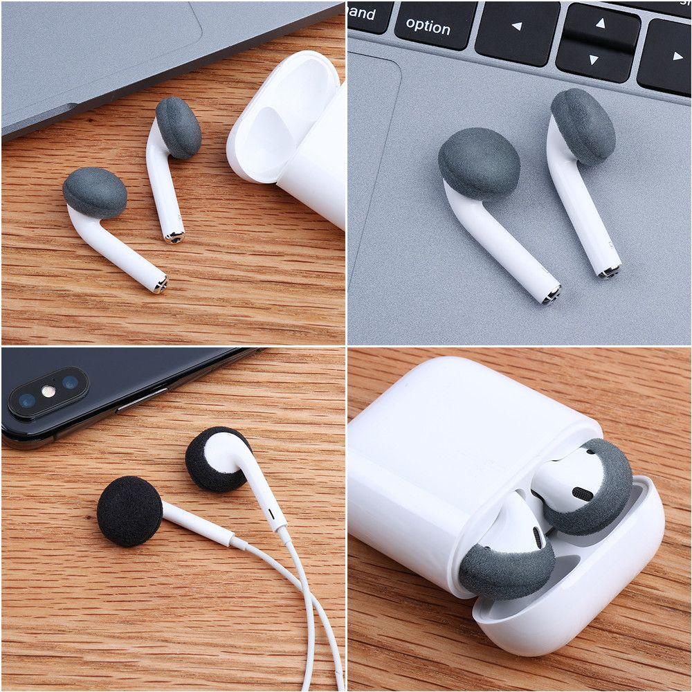BEBETTERM Vỏ Bọc Đầu Tai Nghe Bằng Xốp Mềm Chống Trượt Chống Bẩn Dùng Một Lần Cho Airpods