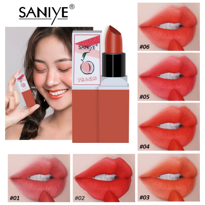 Son môi lì SANIYE K1122 tông cam 3.5g | BigBuy360 - bigbuy360.vn