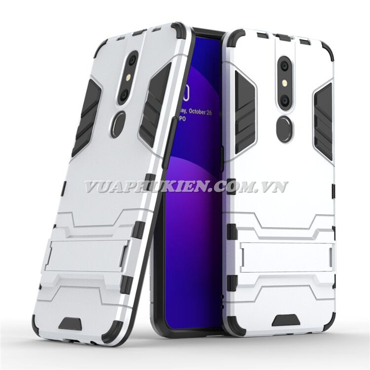 Ốp lưng Iron Man chống sốc cho Oppo F11 Pro, F11, F9, F7, F5, F3, A3s, Neo 9s, A39, A83, F7 Youth - Có chân dựng máy