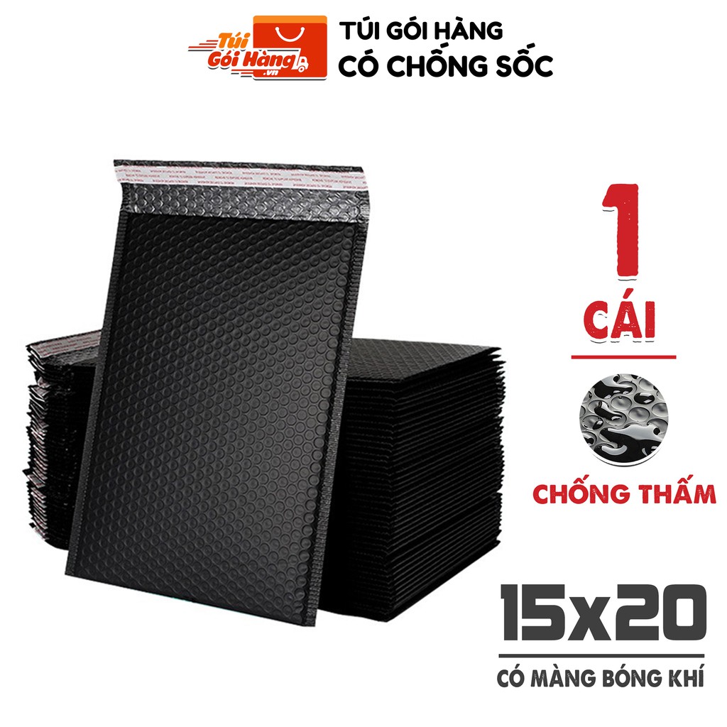 Túi Gói Hàng Chống Sốc TUIGOIHANG Kích Thước 15x20cm Có Màng Bóng Khí Và Sẵn Lớp Dán Niêm Phong