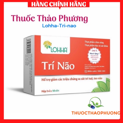 LOHA Trí Não -hỗ trợ giảm triệu chứng sa sút trí tuệ,teo não
