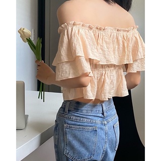 Áo croptop trễ vai