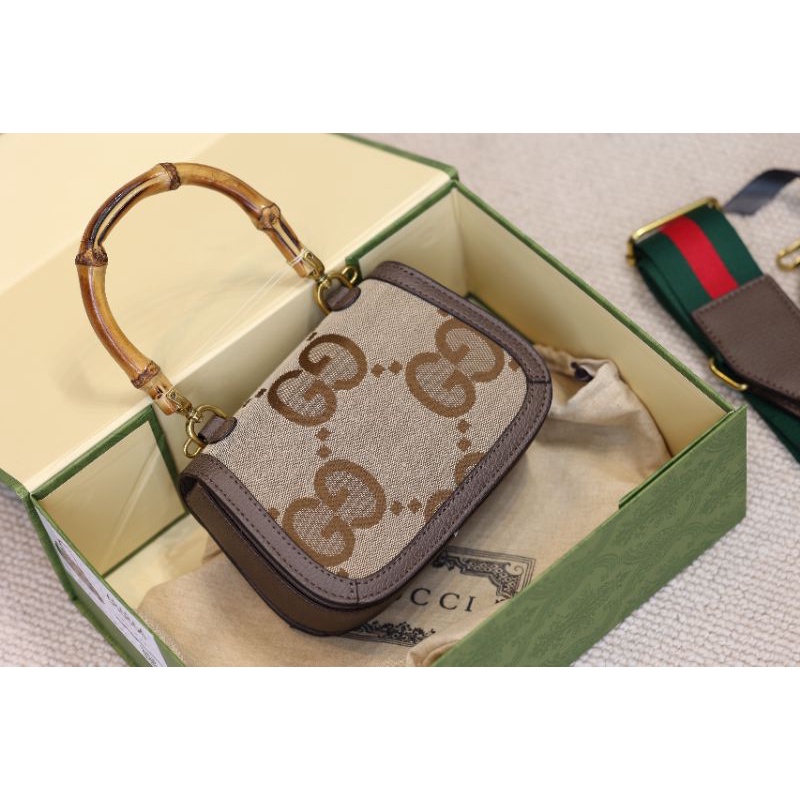 Túi xách nữ G.C Bamboo sz17cm hàng chuẩn super box nam châm xịn sò