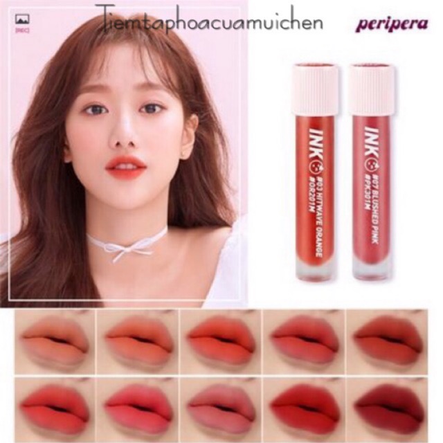 [Chính hãng] [Sẵn] [New] Son Tint Lì peripera INK MATTE BLUR TINT | BigBuy360 - bigbuy360.vn