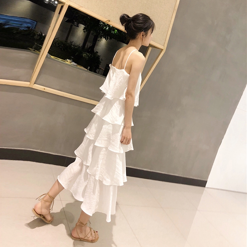 Đầm Midi Cotton Xếp Tầng Xinh Xắn Dành Cho Nữ | BigBuy360 - bigbuy360.vn