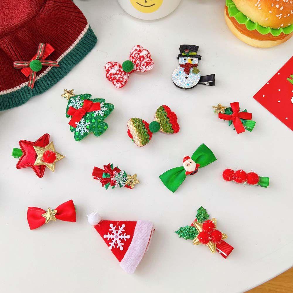 ANEMONE Kẹp Tóc Hình Nón Giáng Sinh Dễ Thương