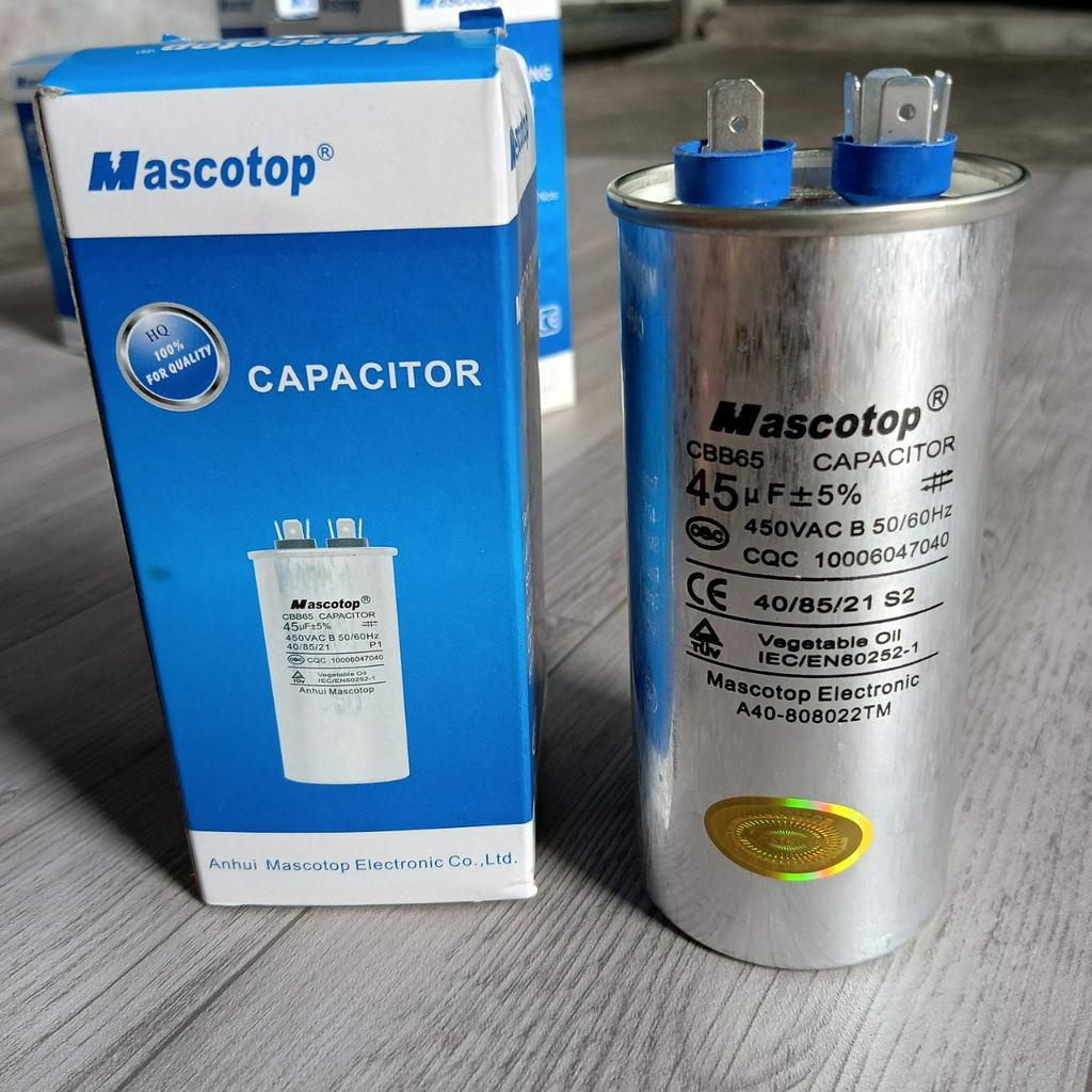 Tụ điều hòa - Tụ máy lạnh của Mascotop  2 chân và 3 chân