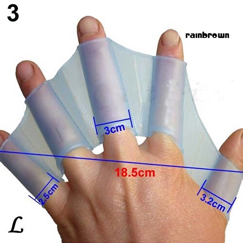 Găng tay bơi có màng chân vịt bằng silicone