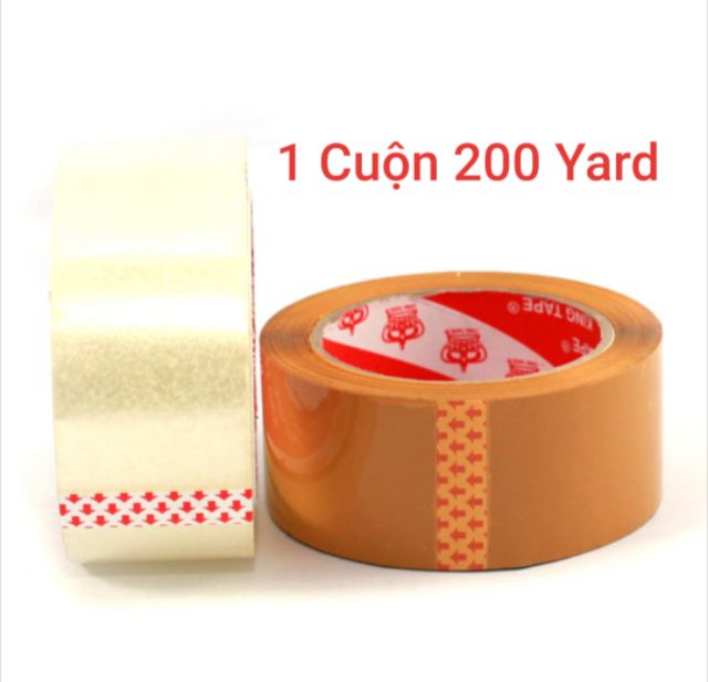 💥200 YARD LOẠI DÀY - 1 CUỘN BĂNG KEO TRONG & ĐỤC DÁN THÙNG.