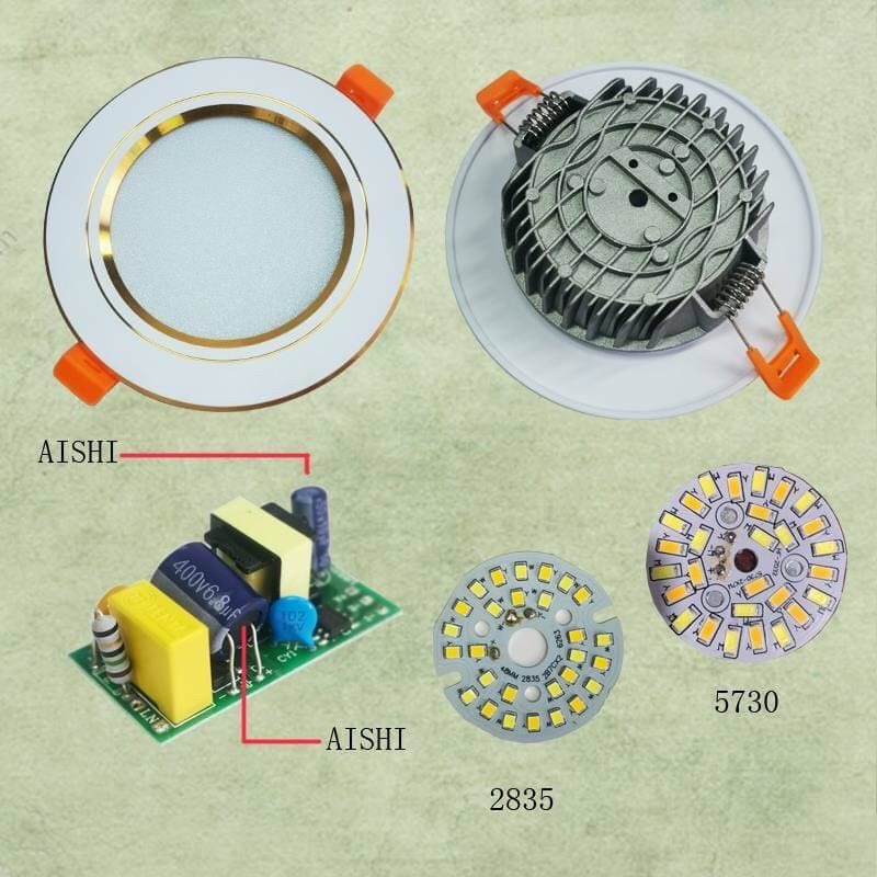 Đèn âm trần 7w siêu mỏng đế tản nhiệt lỗ khoét 90 - Ánh sáng 3 màu đèn dowlight giá rẻ chất lượng tốt bảo hành 12 tháng