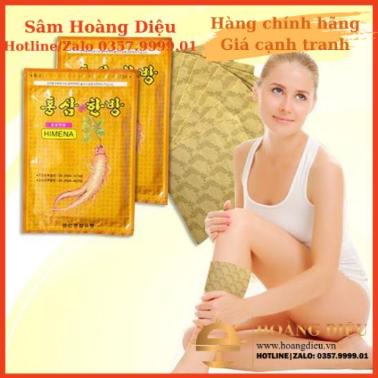Sâm Hoàng Diệu - Cao Dán Sâm Vàng HIMENA Hàn Quốc 20m/túi