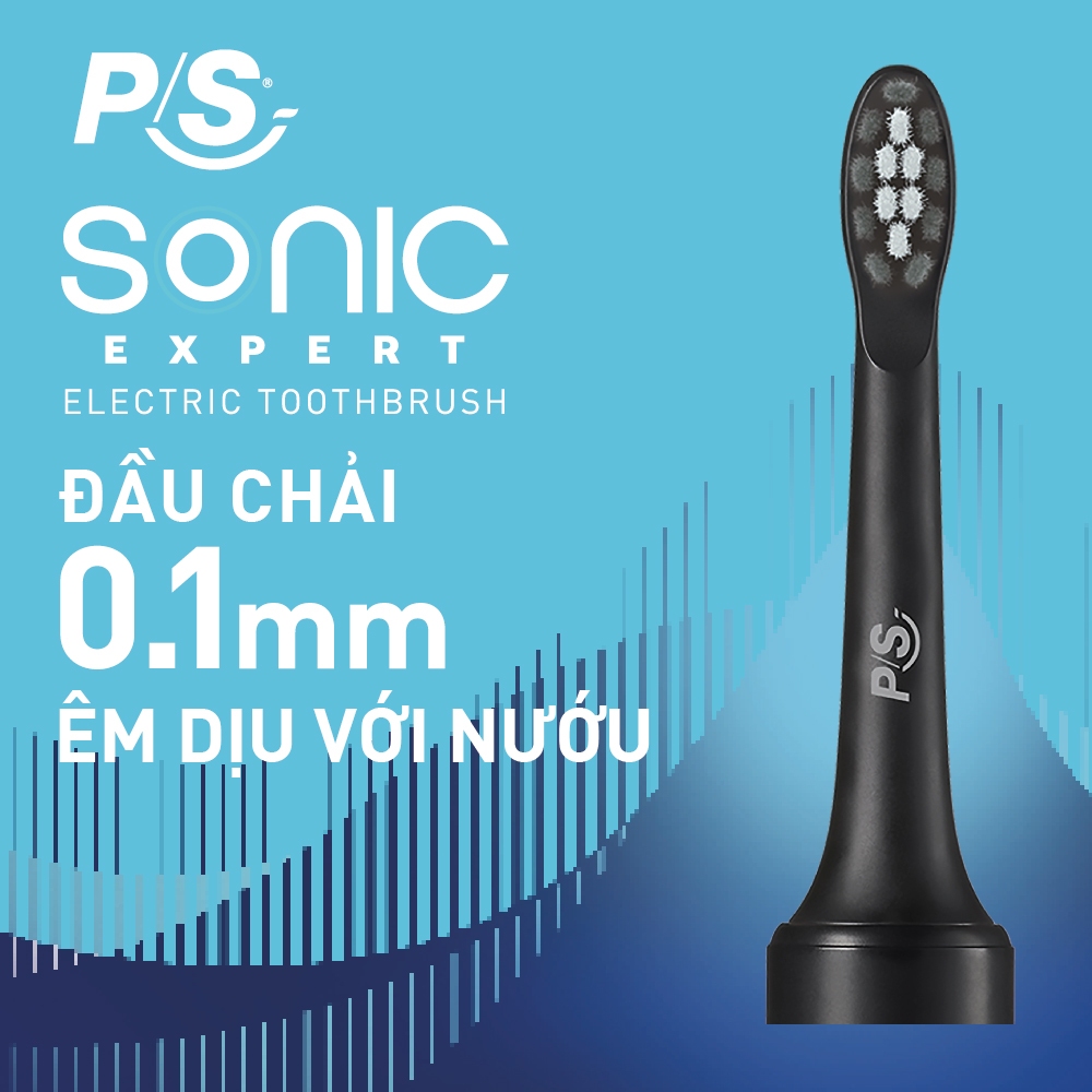 Bộ bàn Chải Điện P/S Sonic Expert Chuyên Gia Sóng Âm - Công Nghệ Sóng Âm, Chải Sạch Mảng Bám Tới 8X