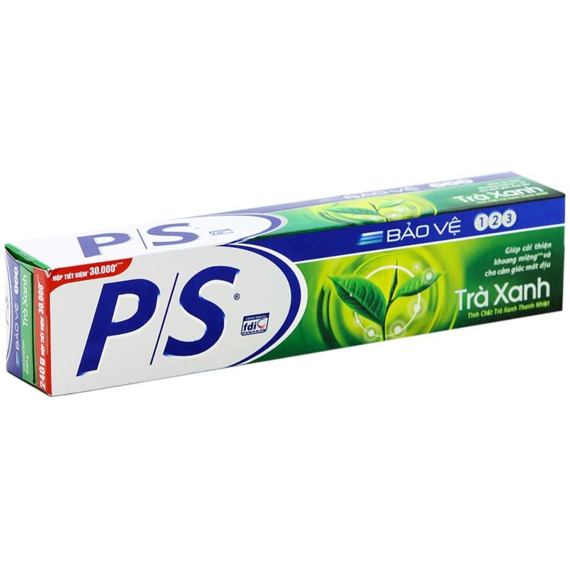 Combo 3 Kem Đánh Răng P/S Bảo Vệ 123 Trà Xanh 230g