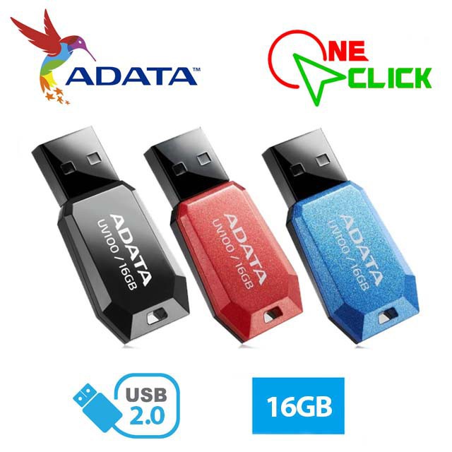 USB Lưu Trữ Adata UV100 16GB 2.0 chính hãng