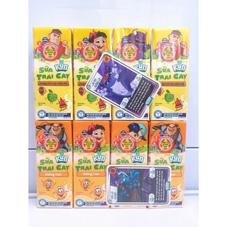 Lốc 4 hộp Sữa Chua Uống KUN hương Cam/Dâu/Trái cây 180ml