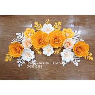 set HOA GIẤY trang trí spa rẻ bền đẹp ( có hướng dẫn khách tự gắn)